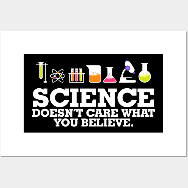 Science Knowledge Funny Atheist Atheism Wall Art by Mellowdellow